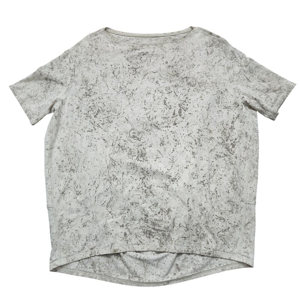 Lululemon Love Crew Tee Shirt Cirrus Wash White Opal Raw Linen Rover Size 6?